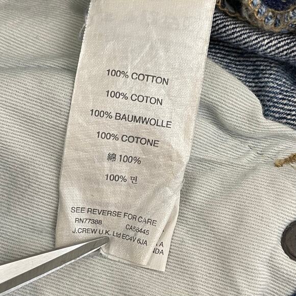 J. Crew Jeans Men's 29 x 32 Hemmed to 29" Inseam Blue Denim Zip Fly Style 770 - Picture 5 of 9